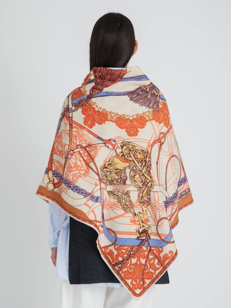 ウールシルクストールヘリンボーン織120＞タッセルストラップ – manipuri