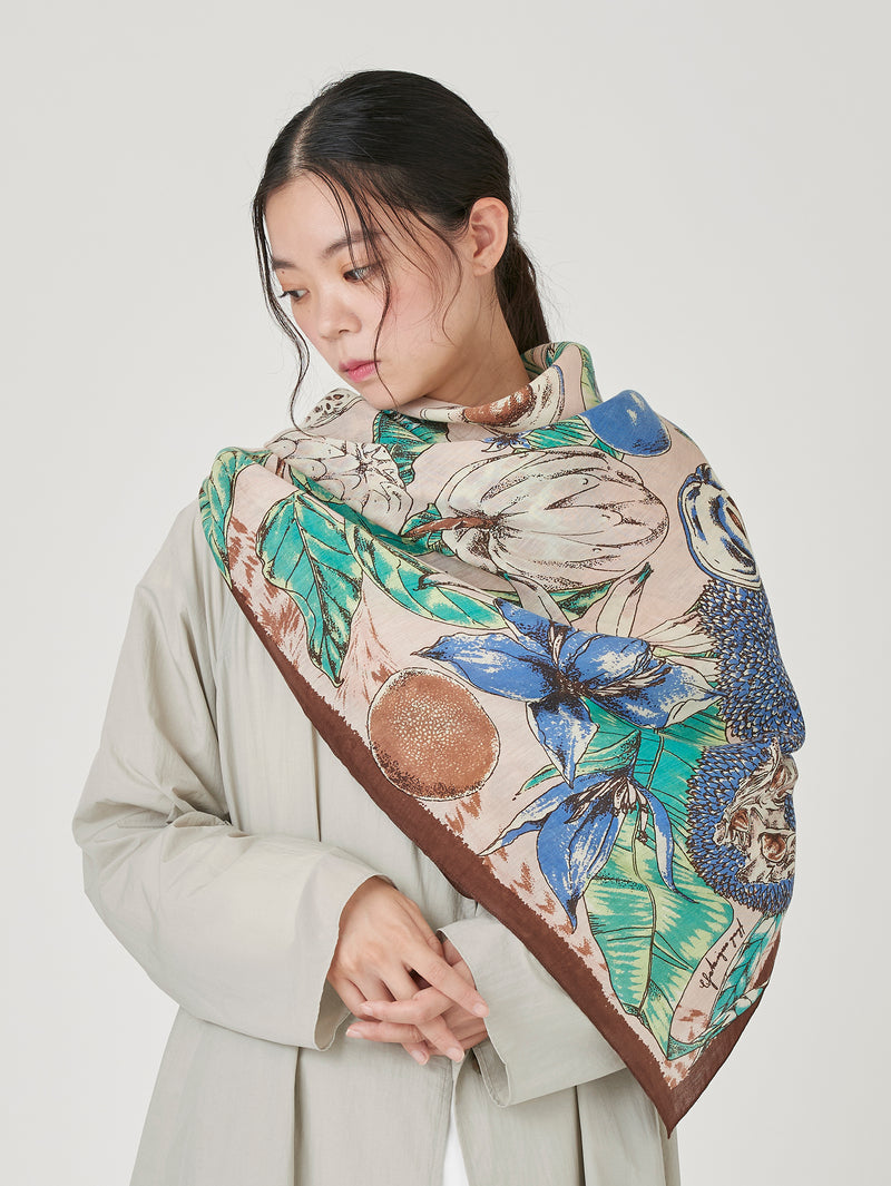 コットンシルクストール120＞ジャングルフルーツ – manipuri