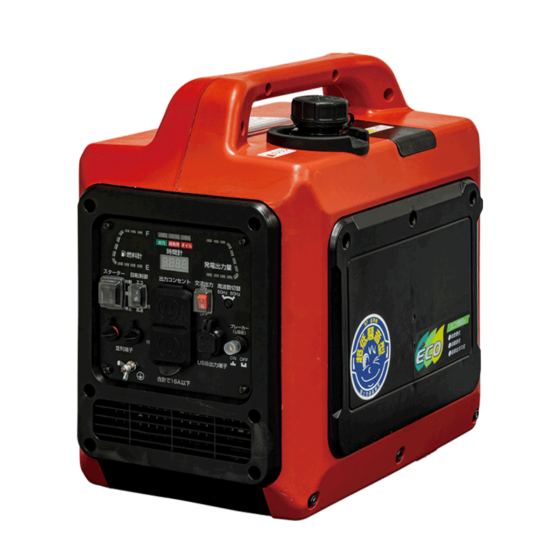 1.6KVAインバーター発電機（プッシュスタート） | 町田機工株式会社