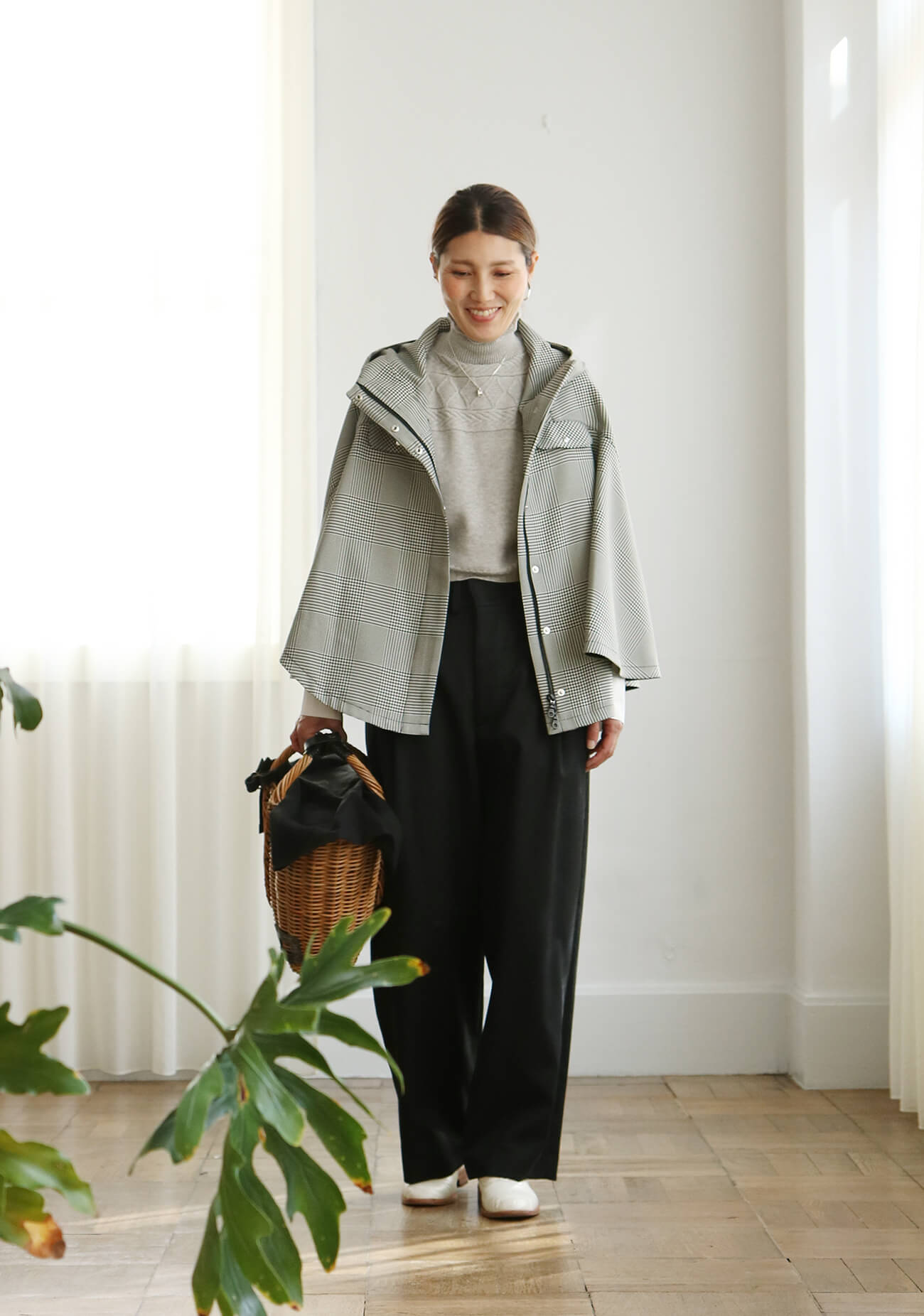 ノーブルマント グレンチェック」「Noble mantle Glen Check