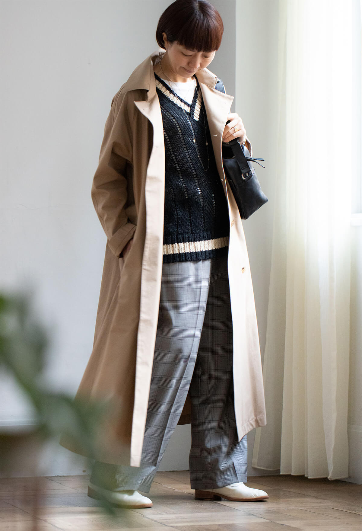 トレンチエッグ」「trench egg」soutiencollar（ステンカラー