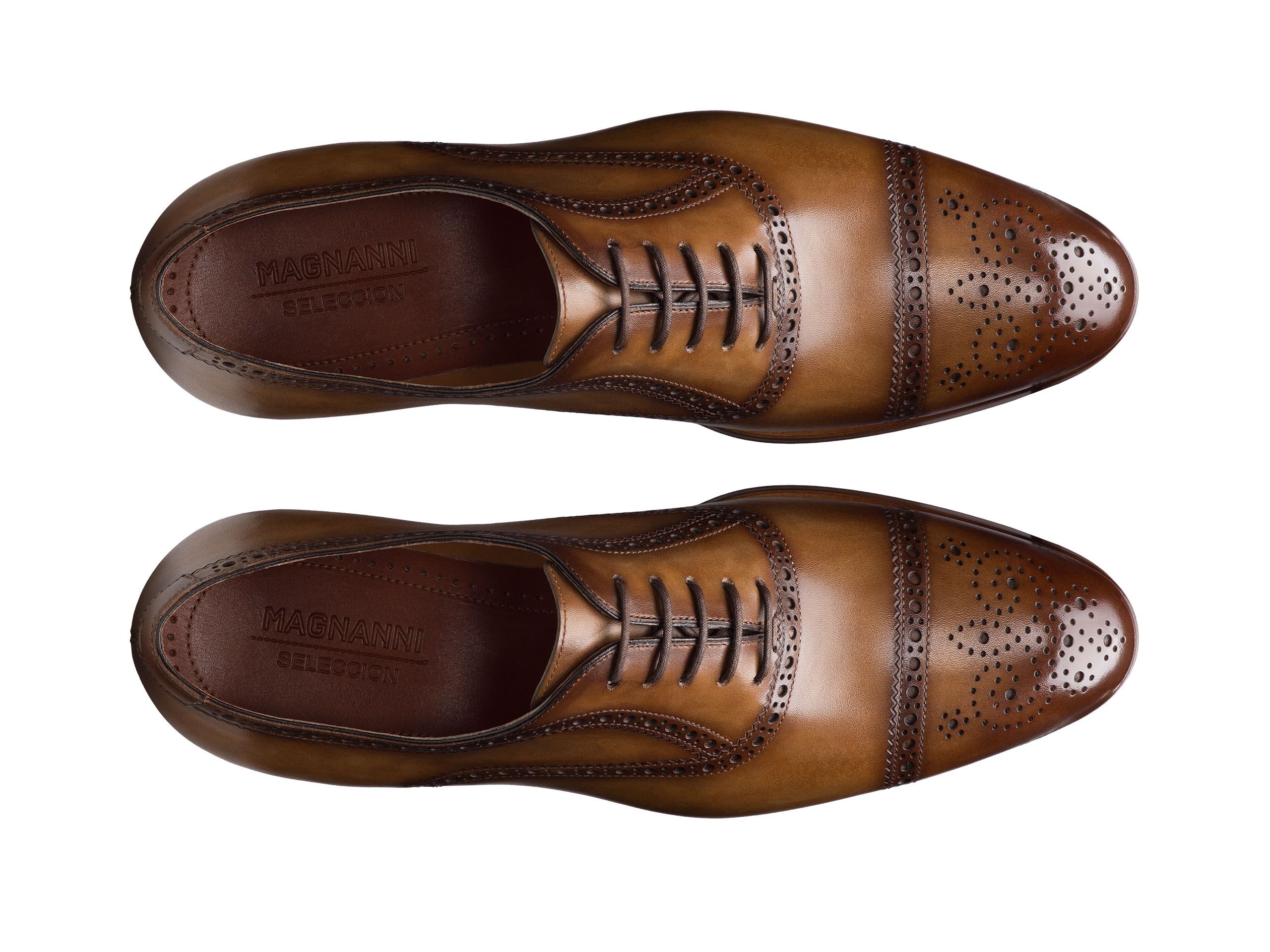 Lincoln Men's Brogue Cap Toe Oxfords | Magnanni
