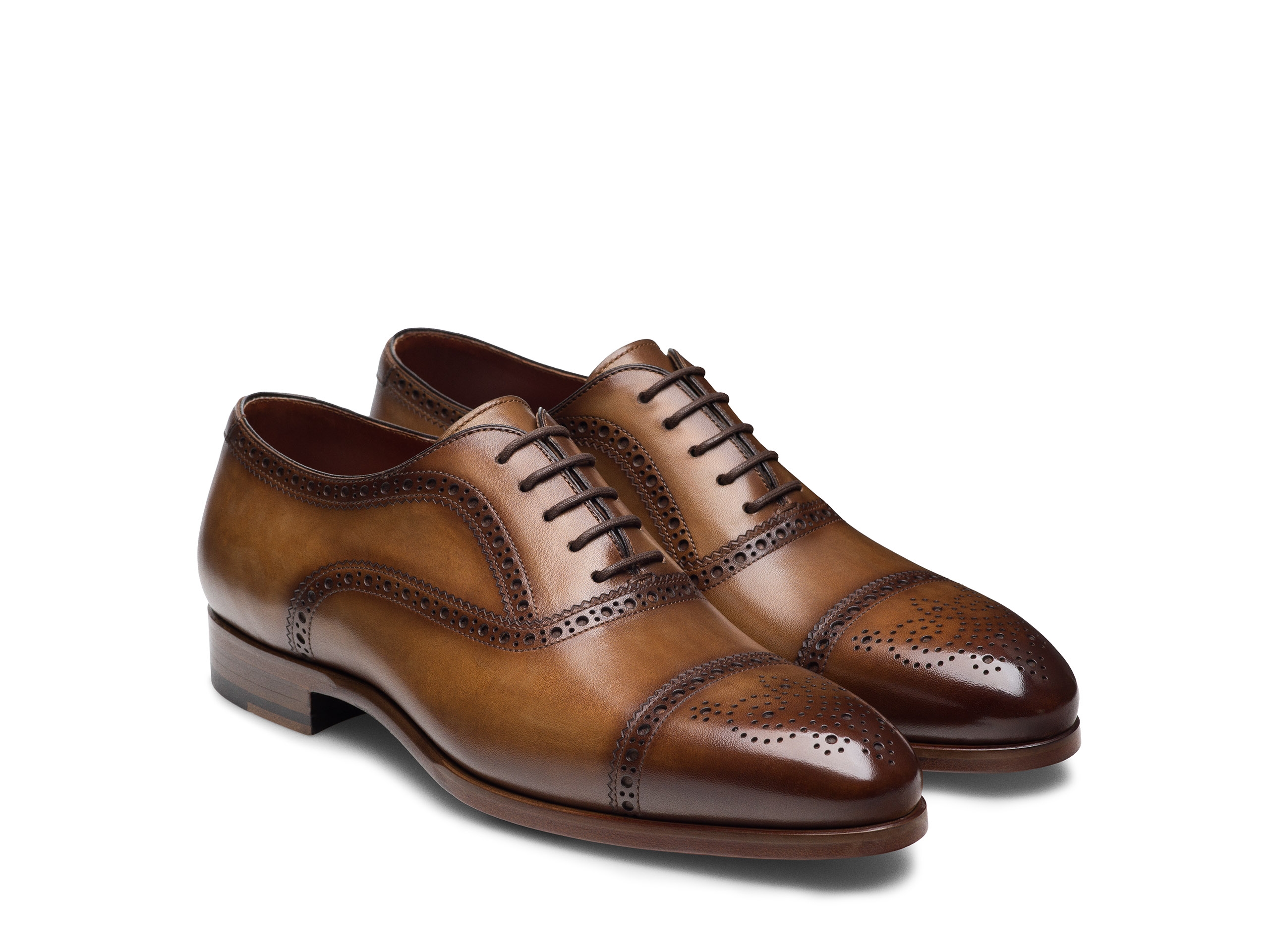 Lincoln Men's Brogue Cap Toe Oxfords | Magnanni