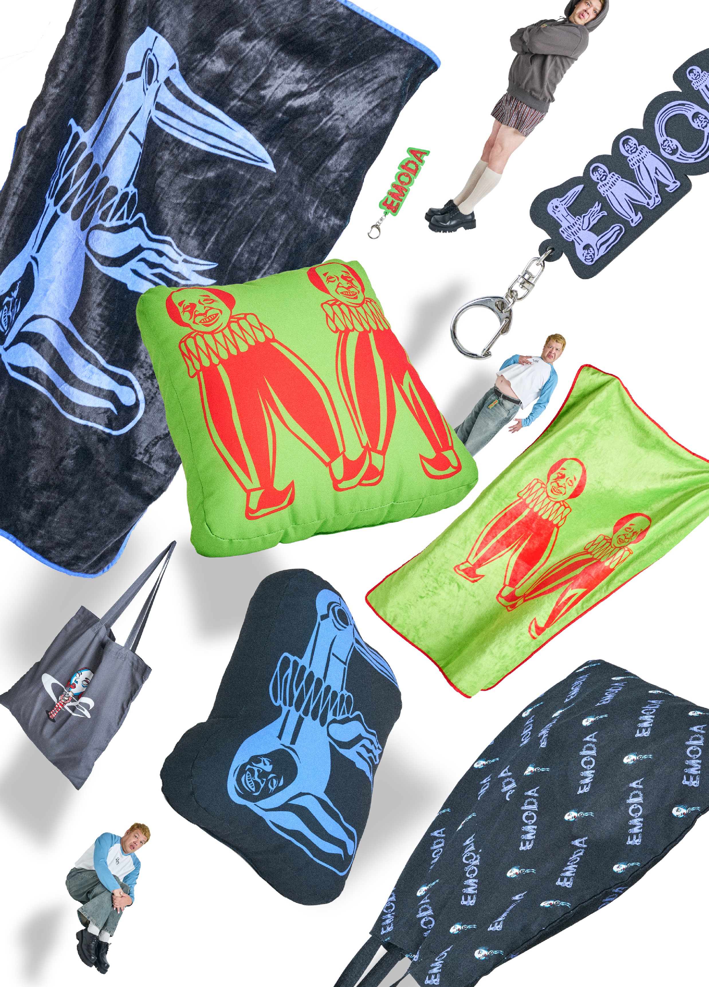 EMODA」×野性爆弾・くっきー！コラボレーションアイテム発売! 全8型の