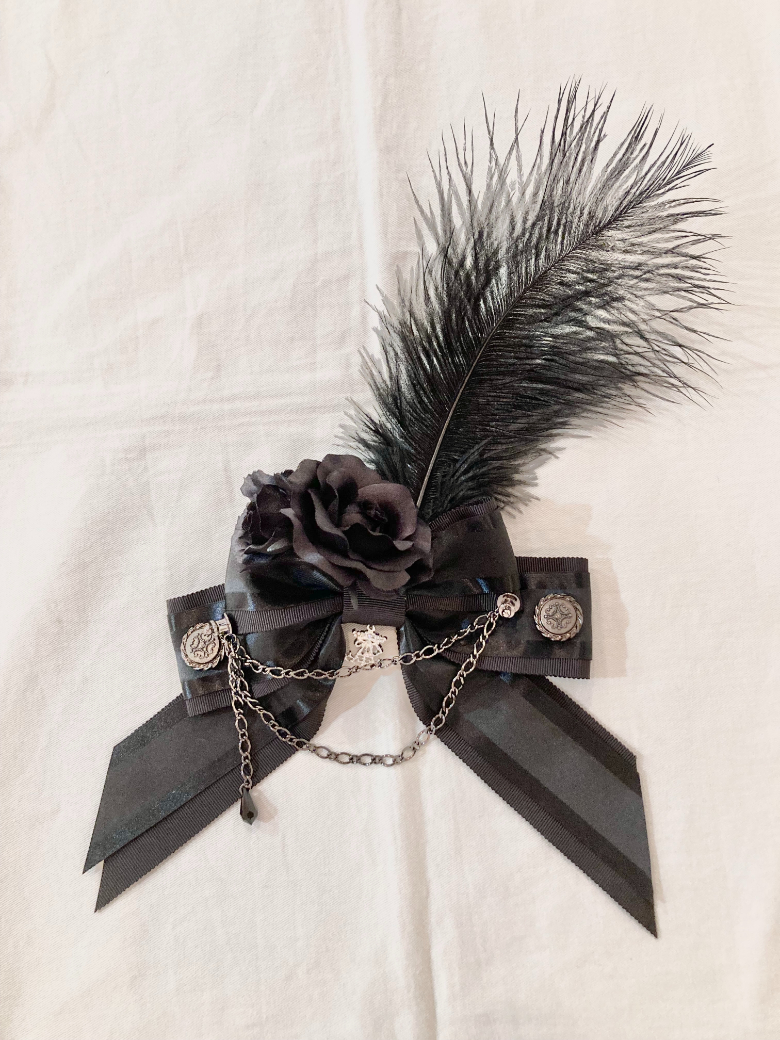 アリパイ La petit chaperon noir リボンクリップ 黒×黒 Le Petit