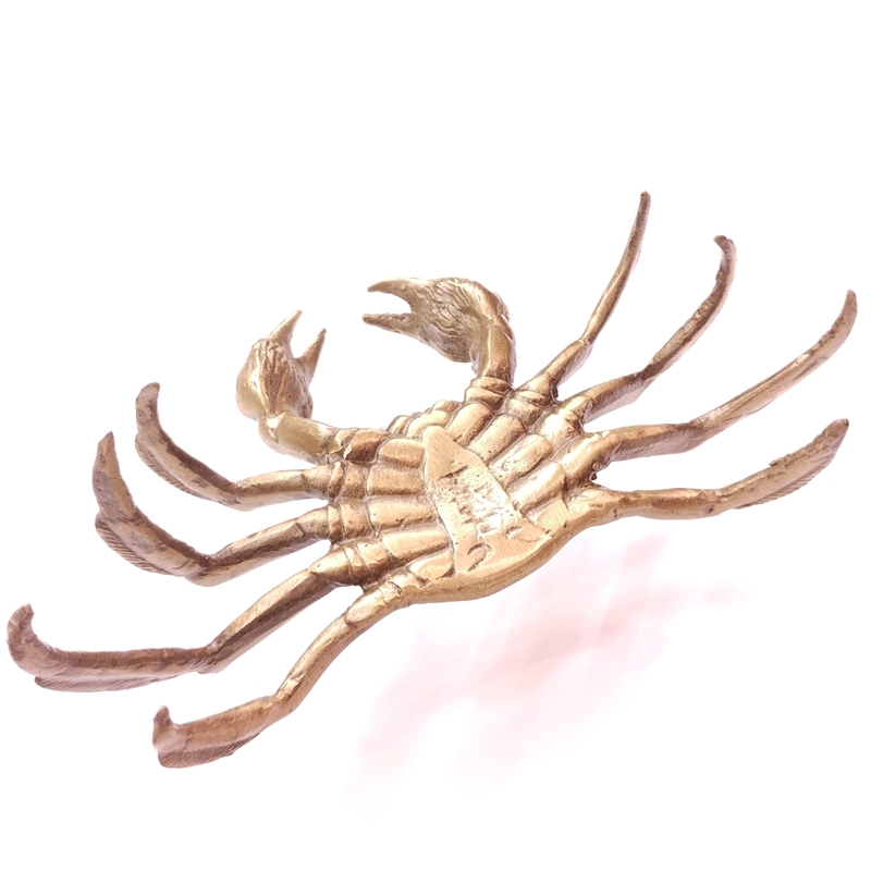 中華金物 638 銅(真鍮)製 蟹 カニ 幅14.5cm | 中華金具、金物、鈴ベル