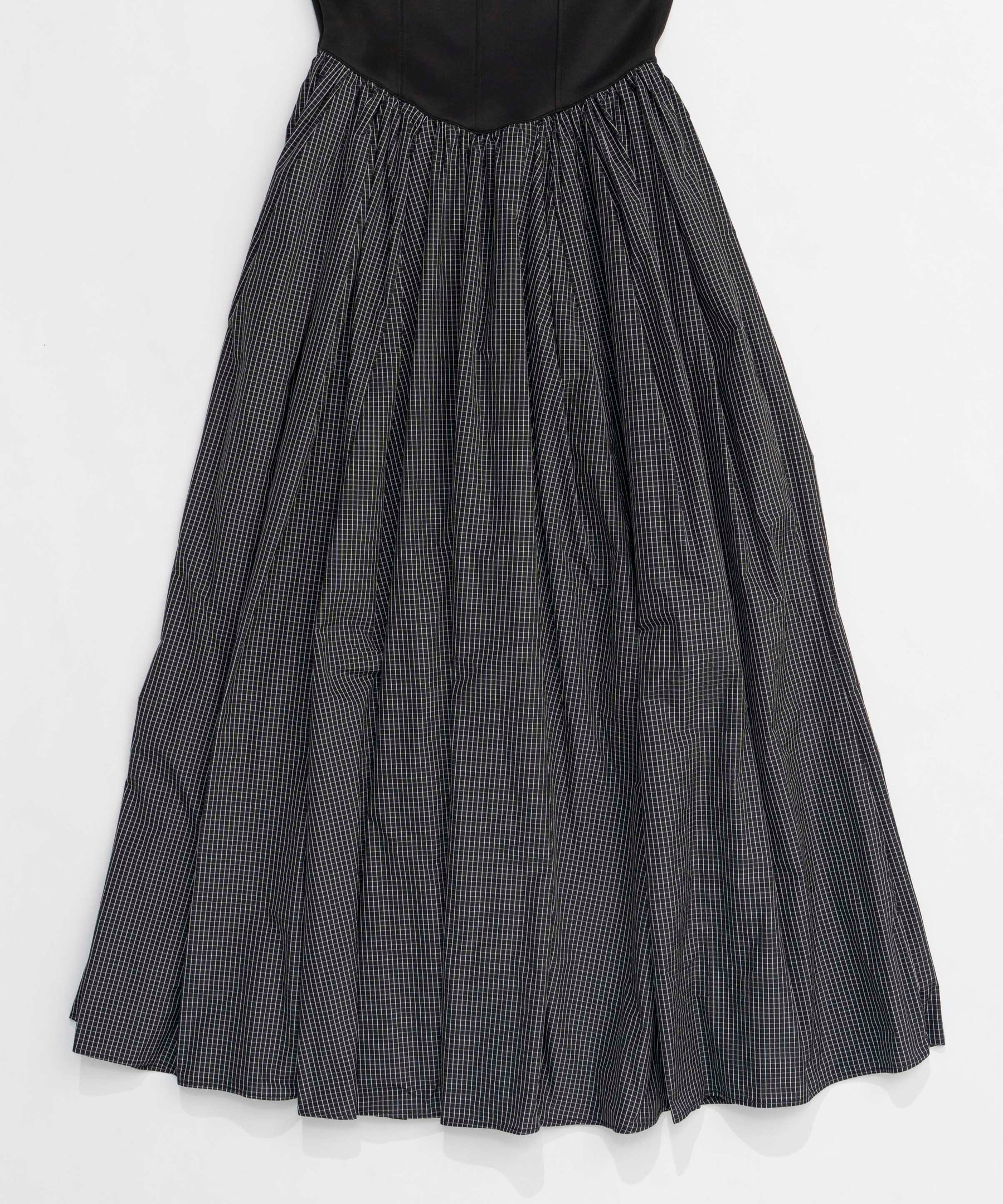 SALE】Puffy Bolero Set Plaid Pattern Volume Silhouette Dress