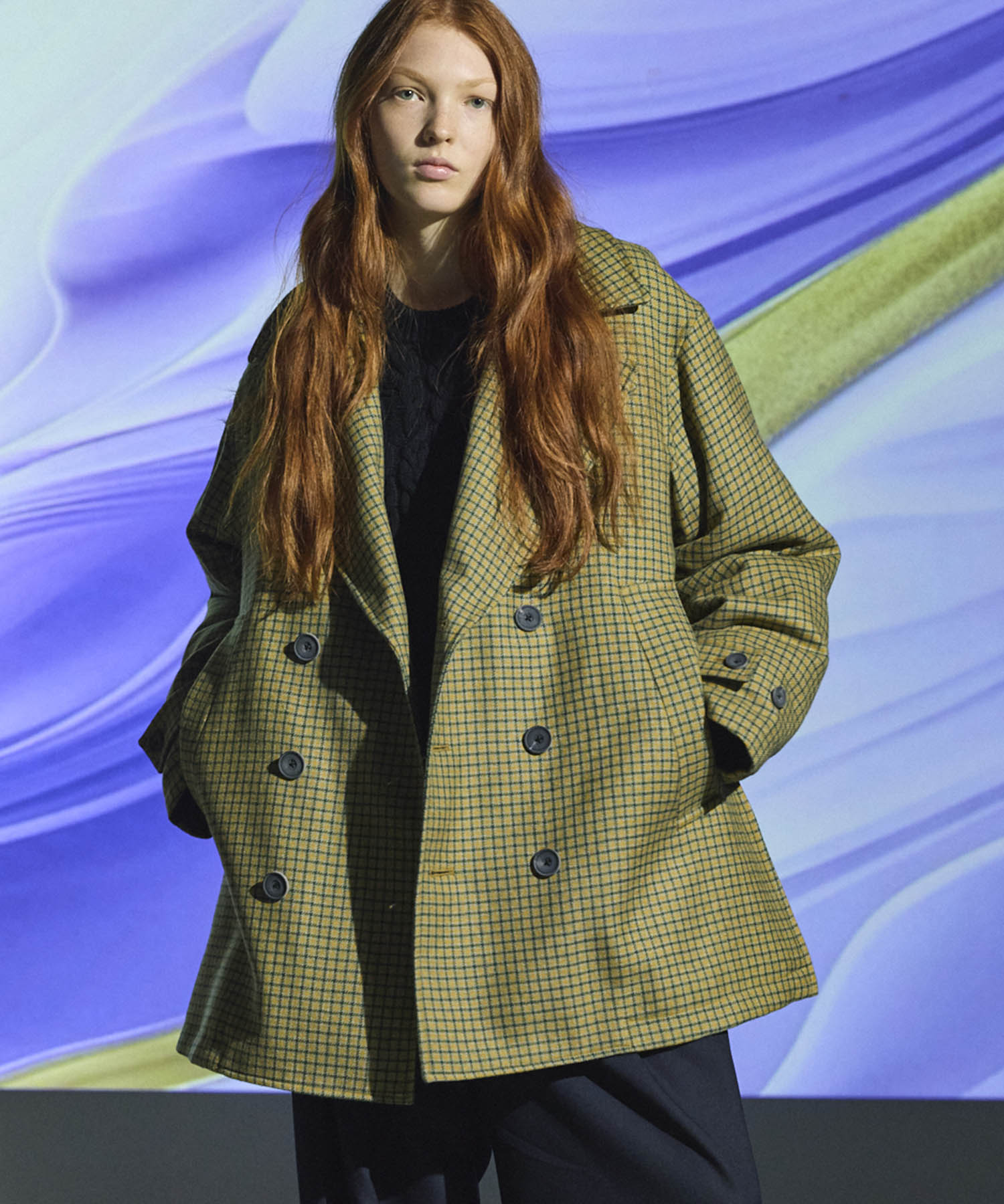 Italian Dead Stock Fabric】Prime-Over Pea Coat