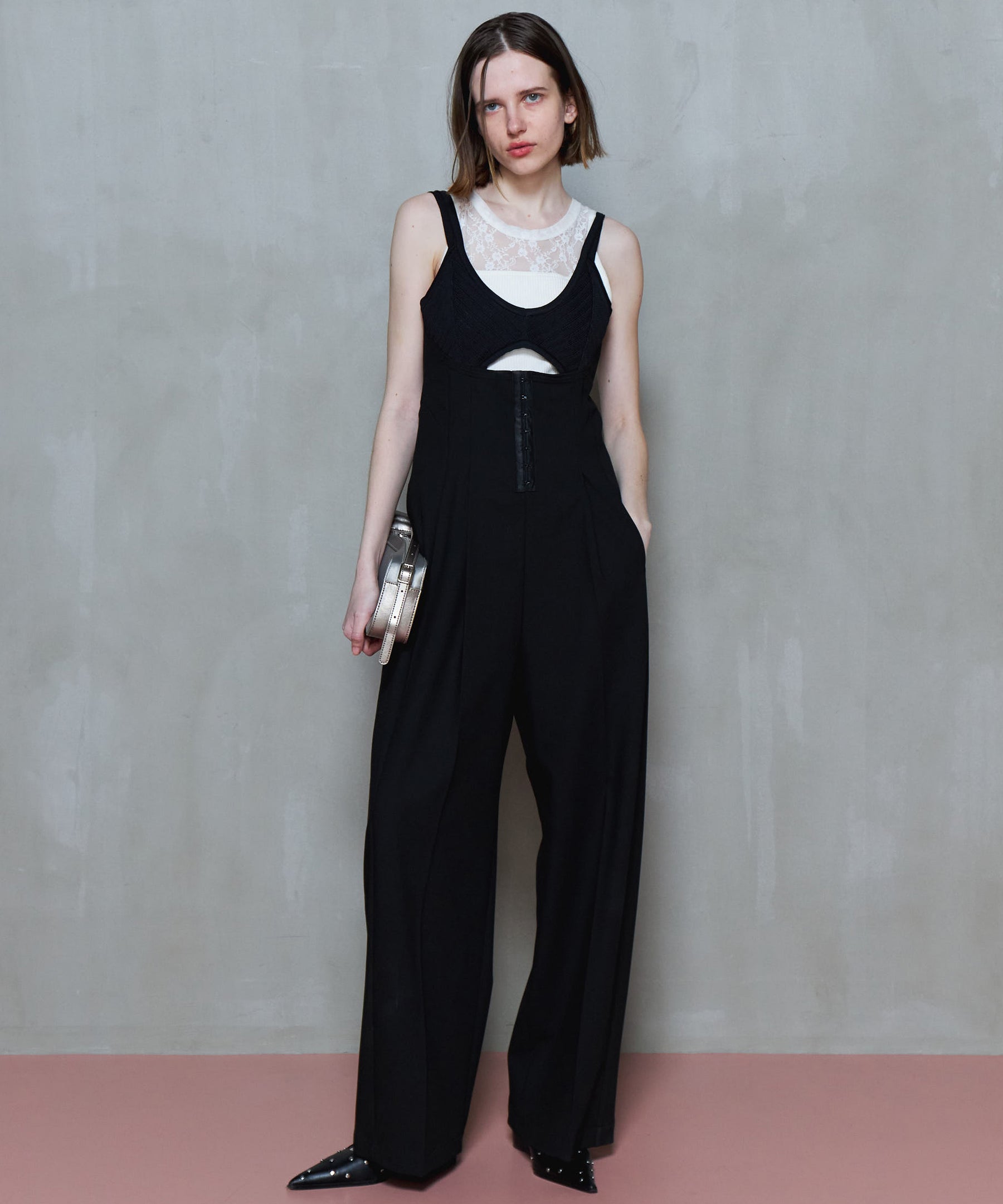 SALE】Knit Combination All-In-One