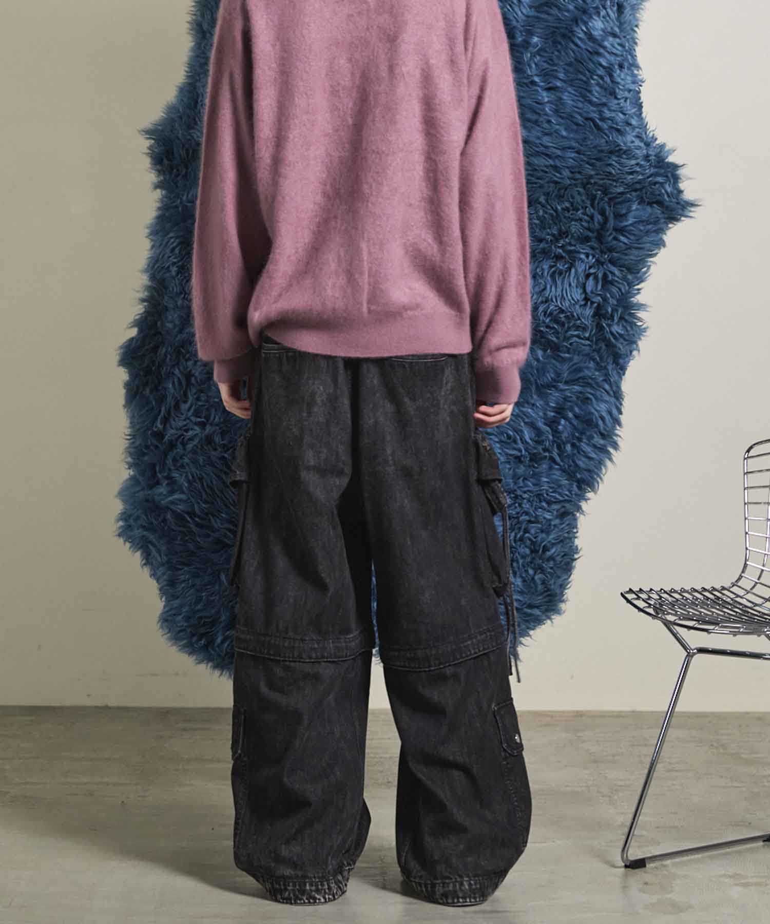 Big Pocket 2WAY Buggy Denim Cargo Pants