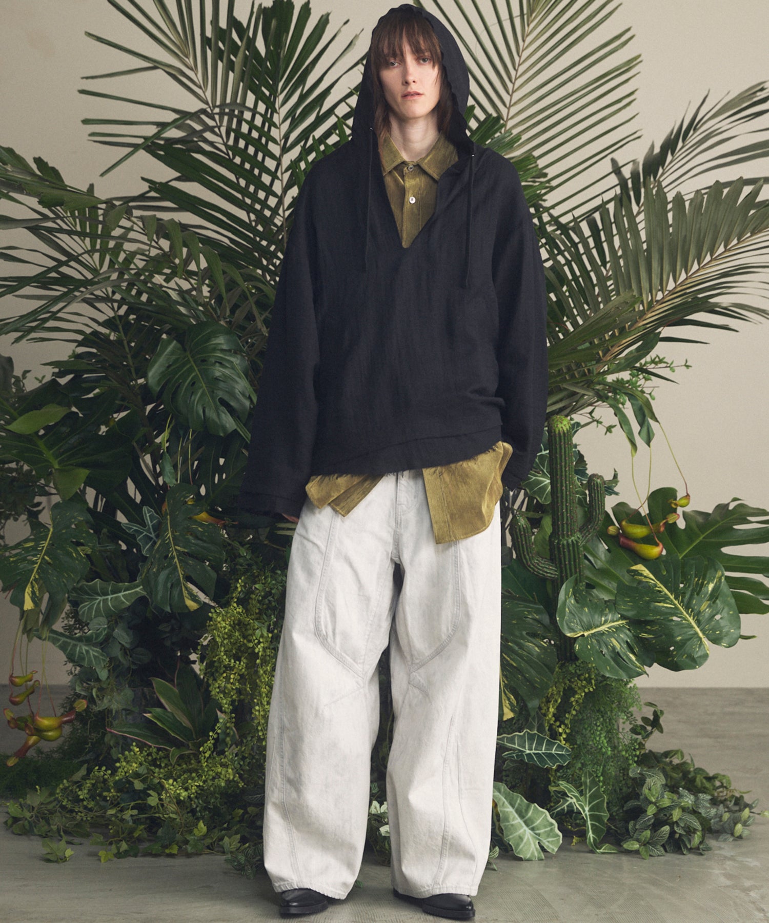 Three-Dimensional Cutting Denim Pants