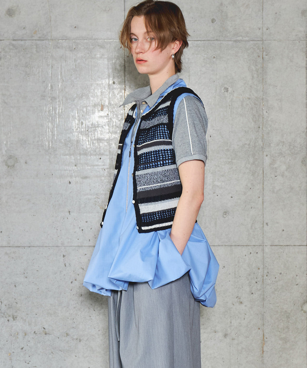 SALE】2way Multi Border Tank Top