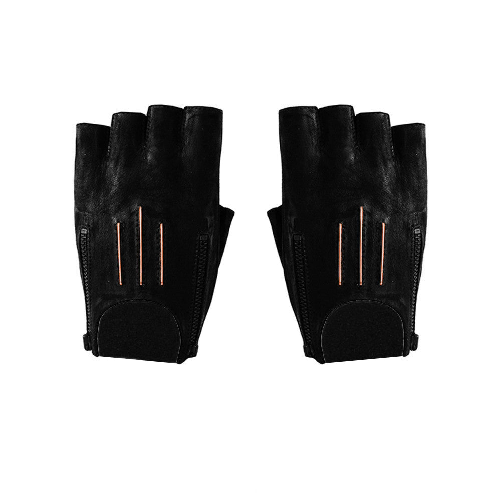 TRINITY DOUBLE ZIP GLOVES – MAJESTY BLACK