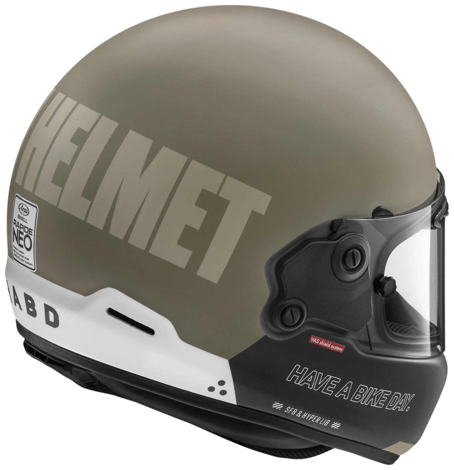 アライヘルメット ラパイドネオ ハブアバイクデイ デザートサンド