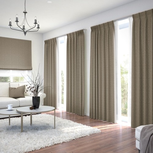 オーダー】遮光1級 ナチュラルエレガンス エンボス加工の形状記憶付