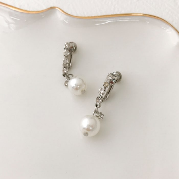 イヤリング ラインストーン パール | イヤリング,イヤリング,パール