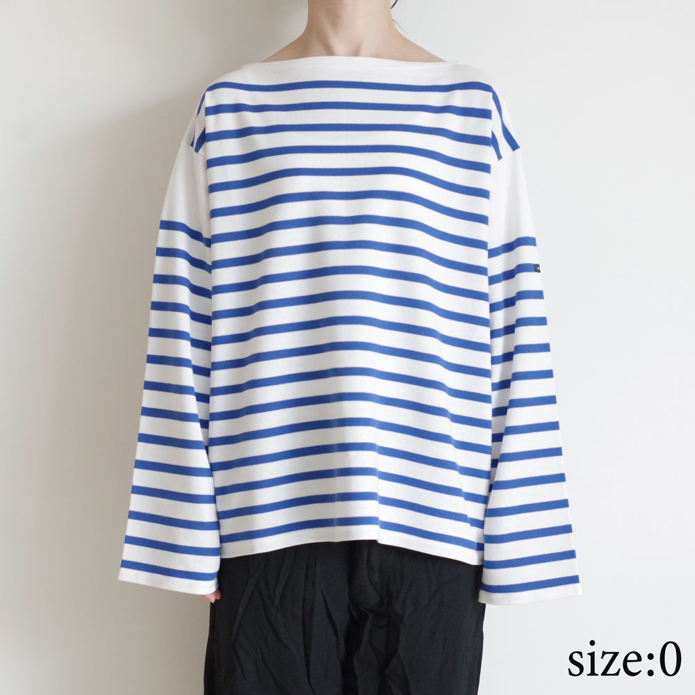 ウティー OUTIL : TRICOT AAST ラッセル編みバスクシャツ(BLUE) | Tops
