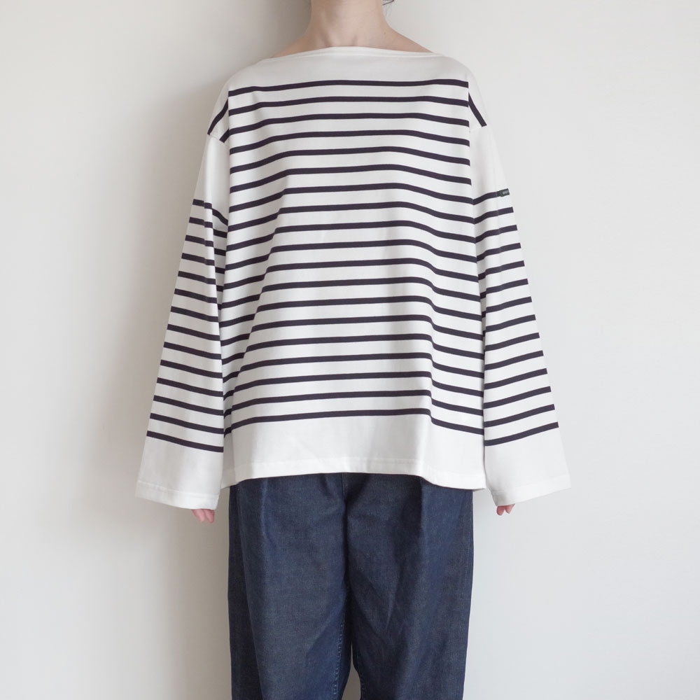 outil ウティ : TORICOT AAST バスクシャツ (OFF/GIBRALTAR SEA