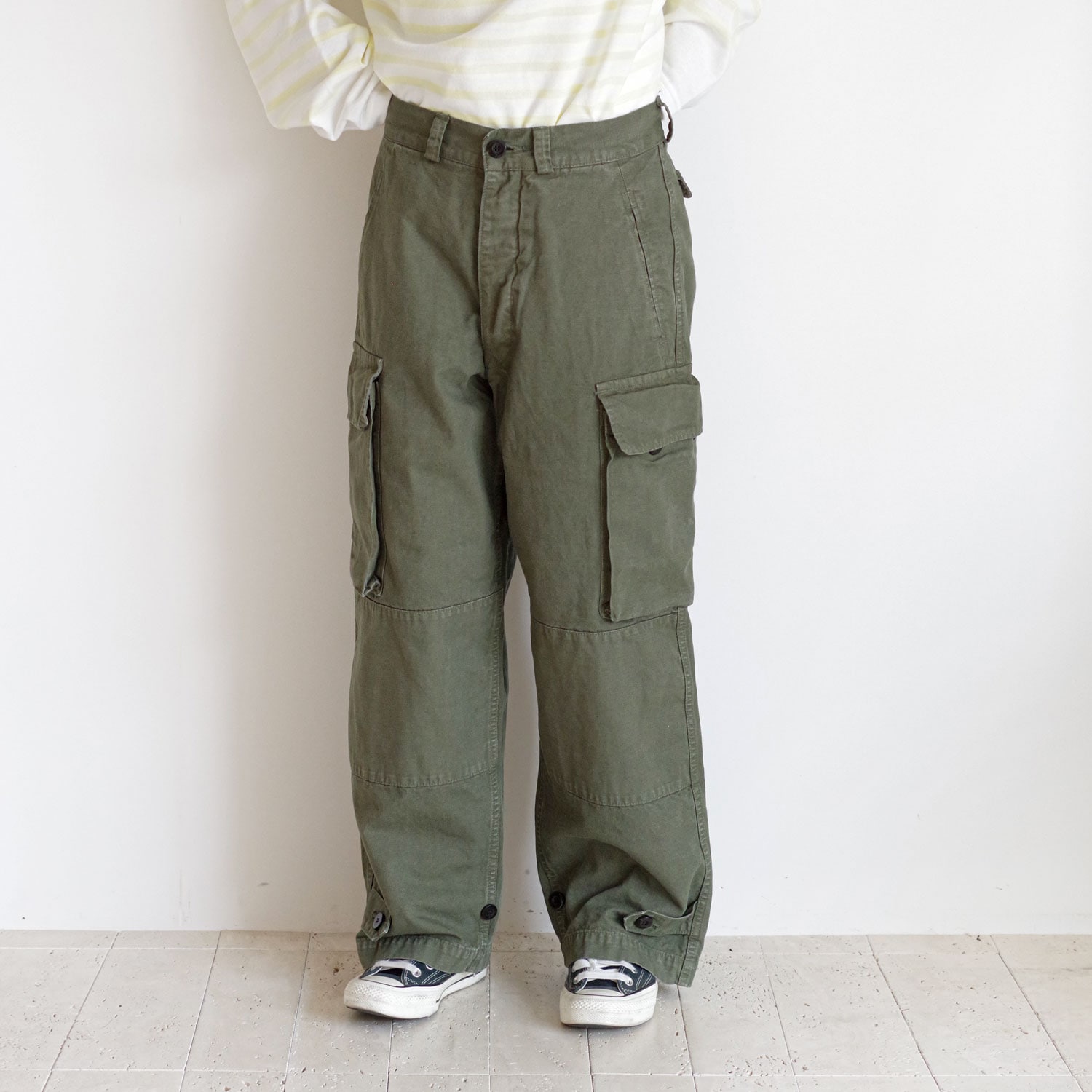 outil ウティ : PANTALON BLESLE M-47 カーゴパンツ (OLIVE) | Bottoms