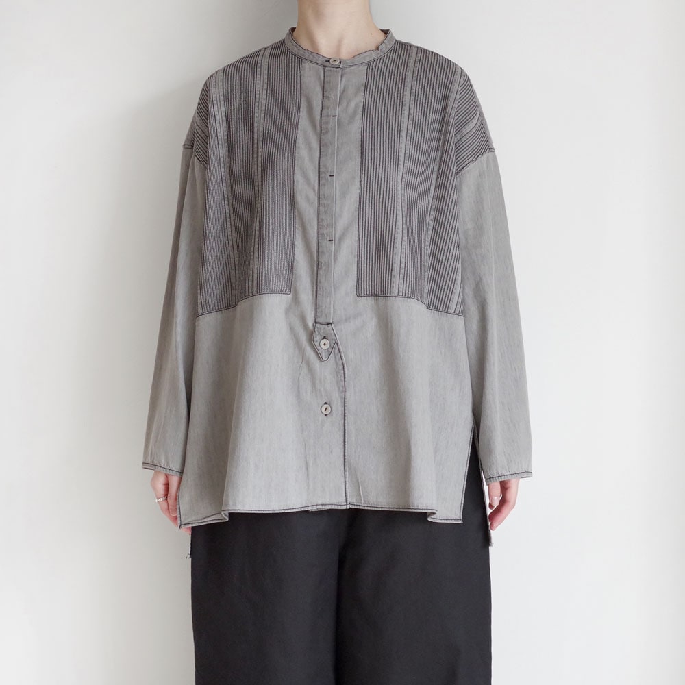 Pheeta フィータ : Trinity Shirt トリニティ ブラックデニムブラウス