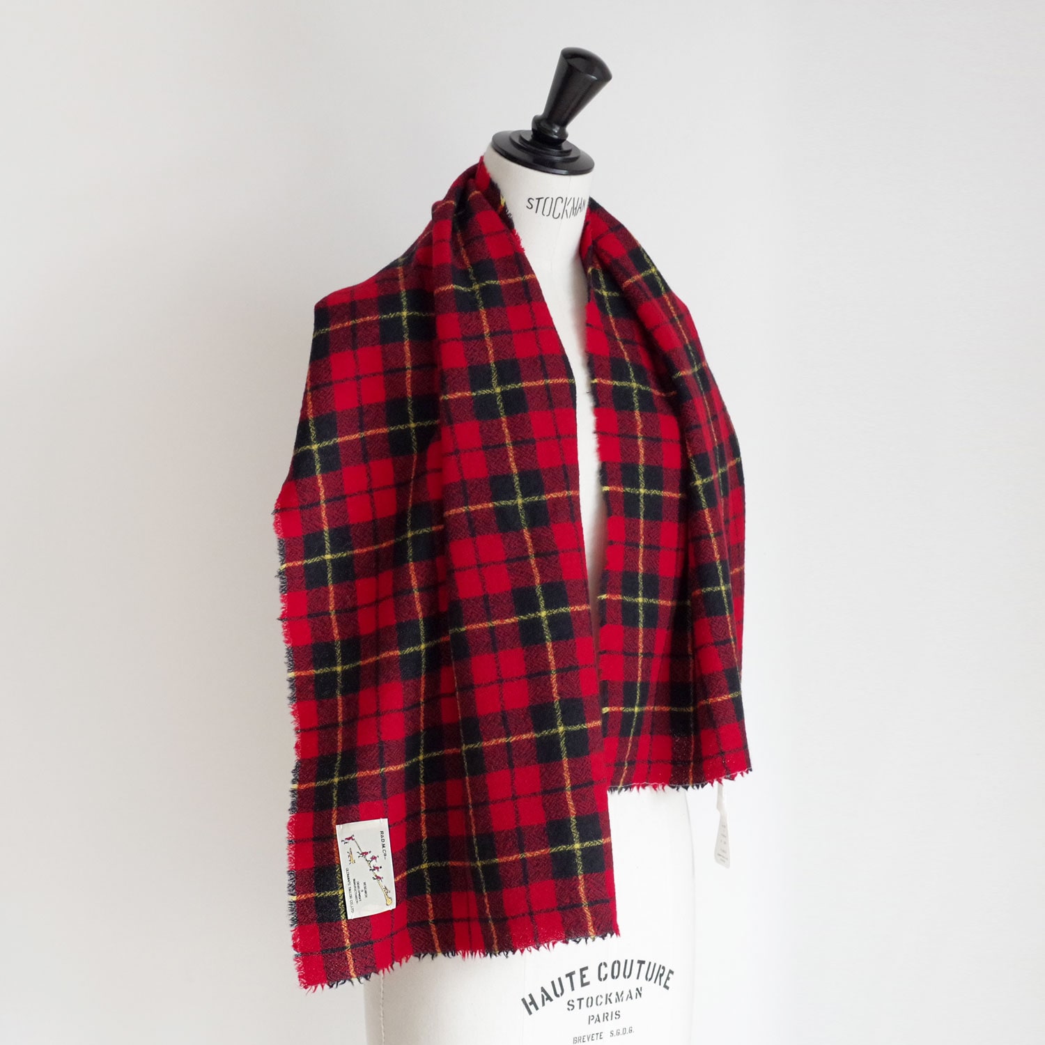 R&D.M.Co- オールドマンズテーラー : WOOL TARTAN CHECK MUFFLER