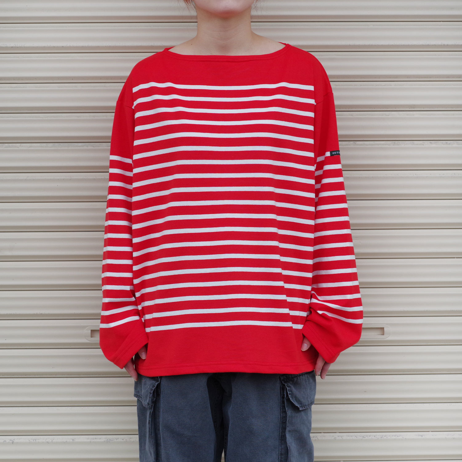 outil ウティ : TORICOT AAST バスクシャツ (TOMATO/OFF) | Tops