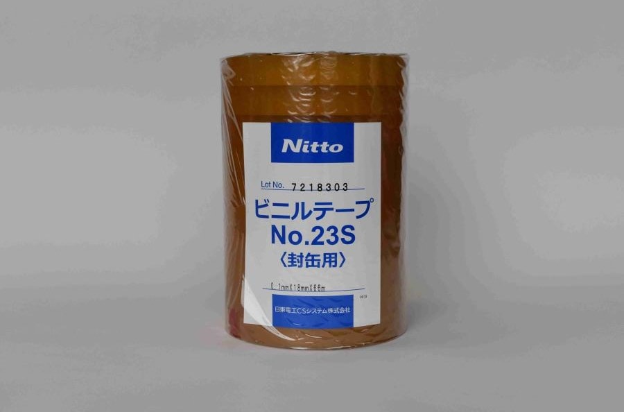 封缶用ビニルテープ＃23S (透明) 18㎜×66m（1セット10巻入り