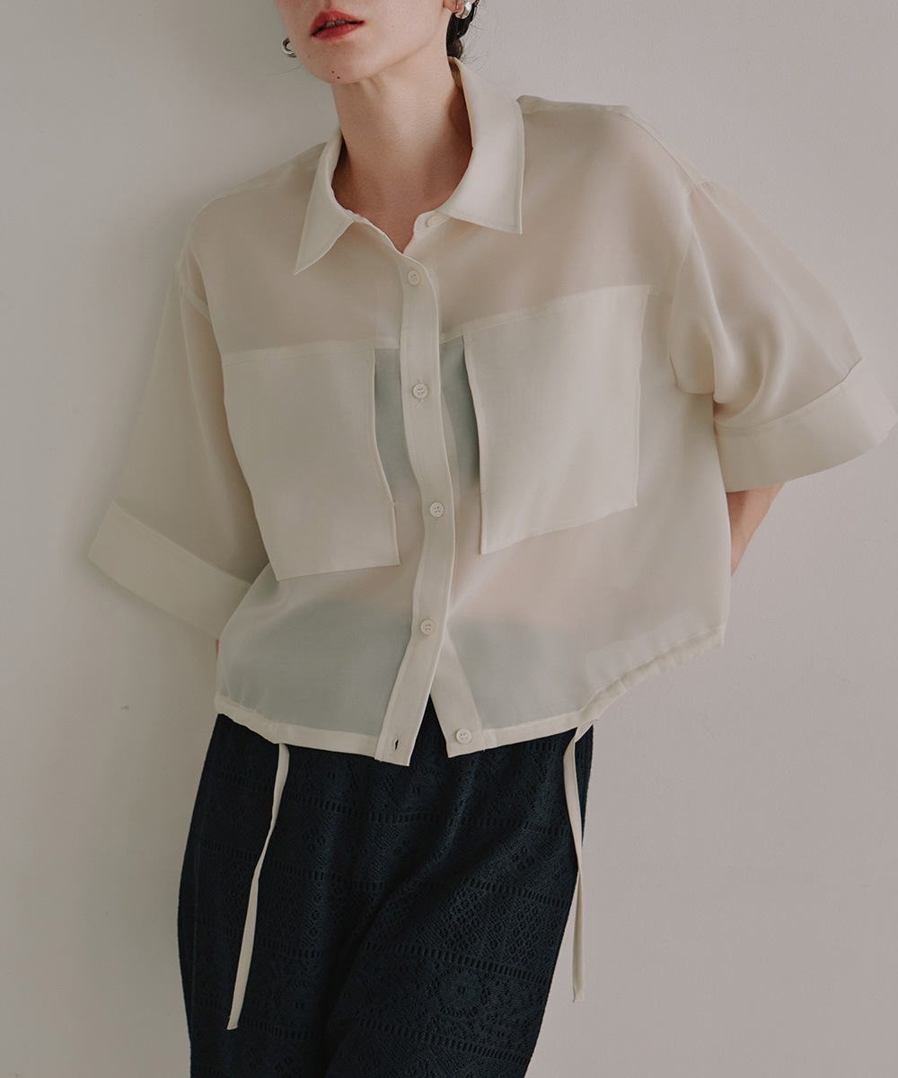 シアークロップドシャツ | Shirt/blouse | TENTO online store（テント