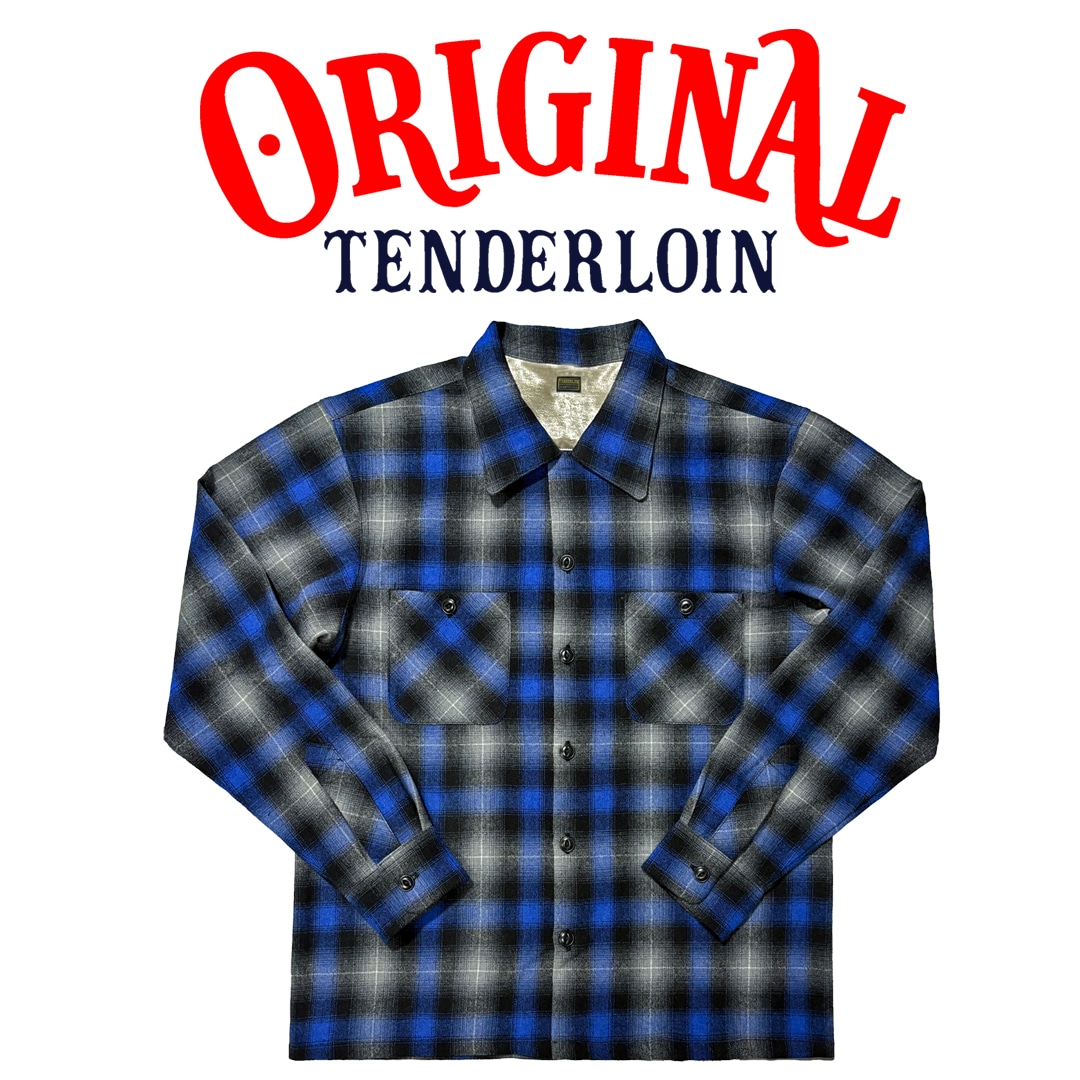 即納】TENDERLOIN OMBRE CHECK SHIRTS BLUE | SHIRT | TENDERLOIN