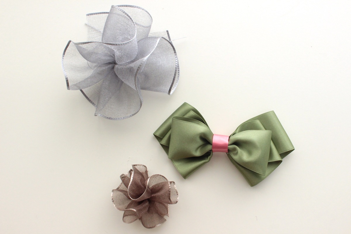 オーガンジーリボン・花のようなフラワーリボン｜作り方もご紹介