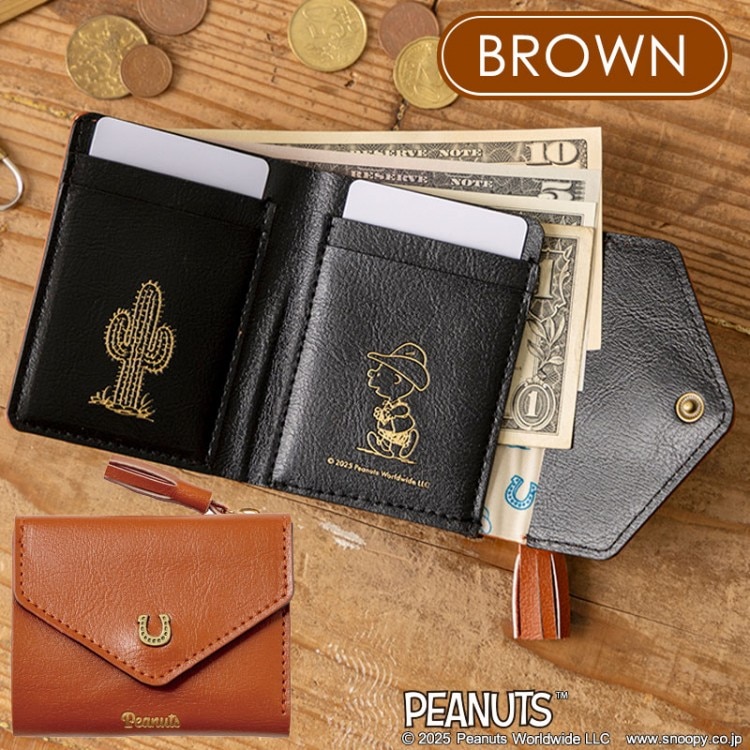 SNOOPY YEAR OF THE HORSE MINI WALLET BOOK BROWN | 商品カテゴリ一覧