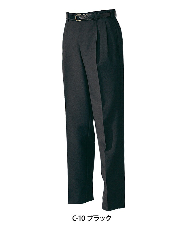 ギャバジンスラックス(ツータック)[男子][チトセ製品] AS802｜飲食店