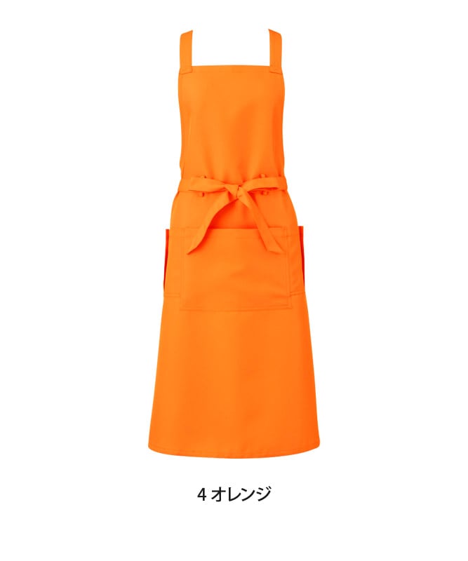 胸当てエプロン(無地)[KAZEN製品] APK494｜飲食店制服・フード