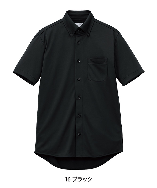 ユニセックスボタンダウン半袖シャツ[男女兼用][ボンマックス製品
