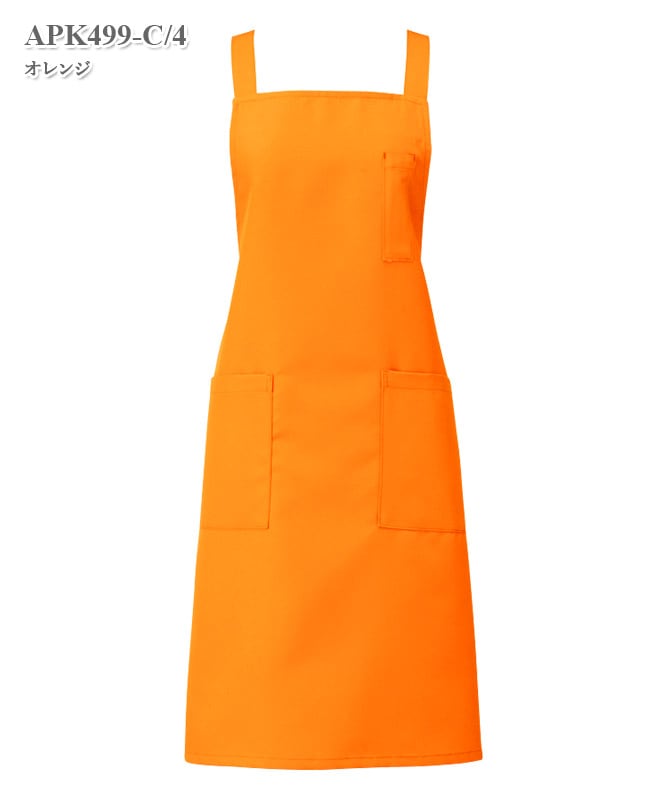 胸当てエプロン[KAZEN製品] APK499｜THS-白衣通販・販売