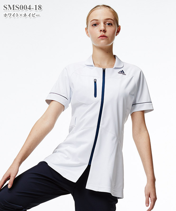 アディダスレディスジャケット半袖[KAZEN製品] SMS004｜THS-白衣通販・販売