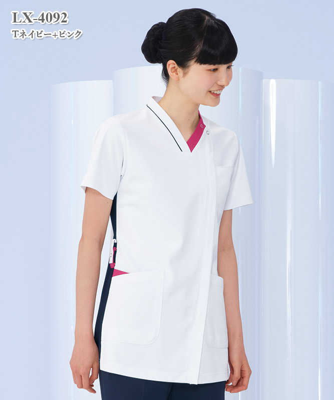 男女兼用スクラブ半袖[ナガイレーベン製品] LX-4092｜THS-白衣通販・販売