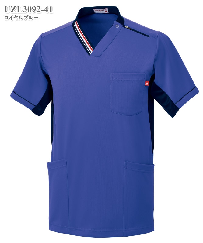 ルコックスポルティフ男女兼用ニットスクラブ半袖[明石S.U.C.製品