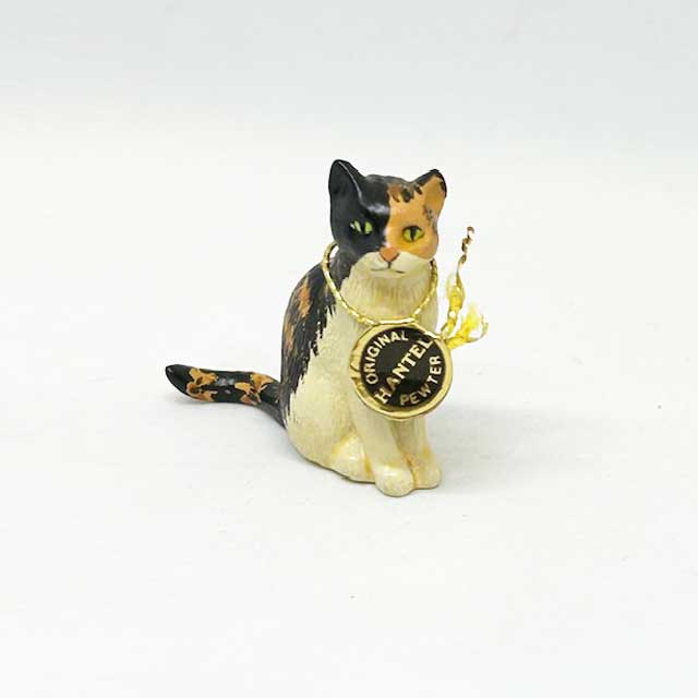 Hantel Pewter 茶トラ猫のミニチュア メタルフィギュア ハンテル社 TIM