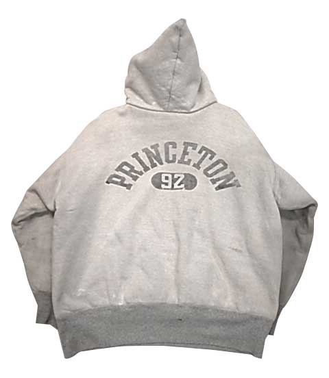 後付け パーカー ダブルフェイス グレー HOODED SWEAT【Vintage