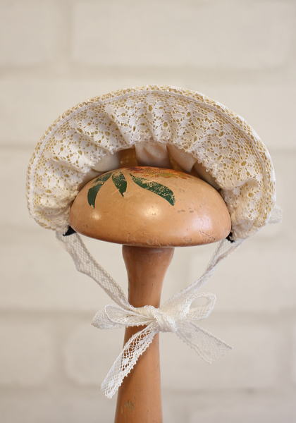 FB－10サイズ 作家さま1点もの ドール用ボンネット No.168 | ドール