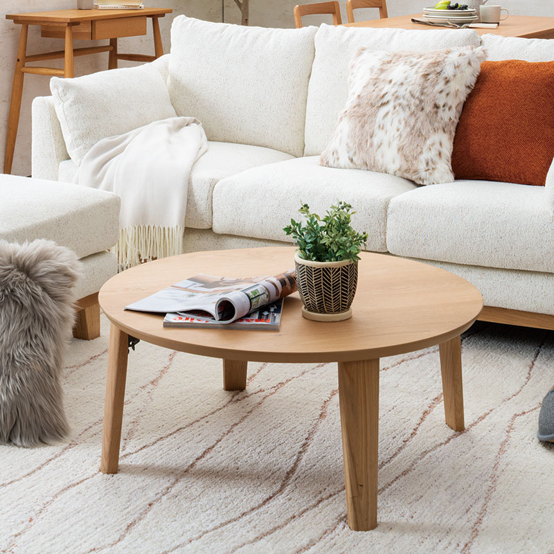 センターテーブル ワード丸 CT NA ※2サイズ有【大型商品配送】の通販