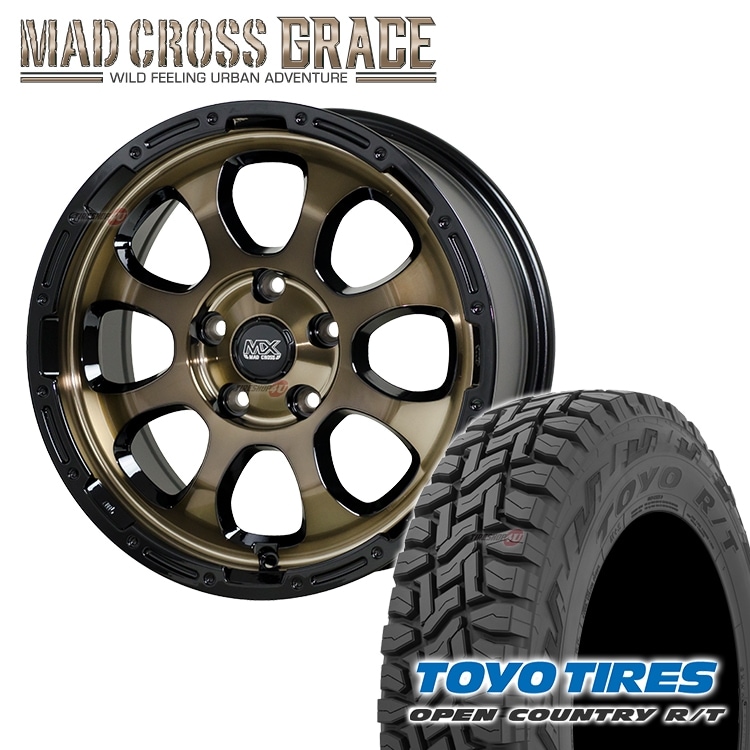 MAD CROSS GRACE 17x6.5J 6/139.7 +38 BKCBK MUDSTAR RADIAL M/T 225