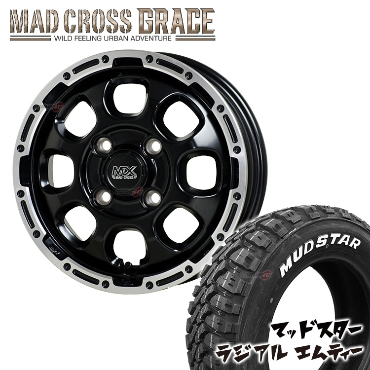 MAD CROSS GRACE 12x4.00B 4/100 +43 ブロンズ BRC/BK YOKOHAMA