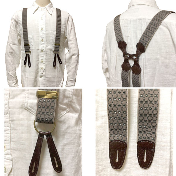 Dapper's（ダッパーズ）】Classical Suspenders by Gevaert ベルギー