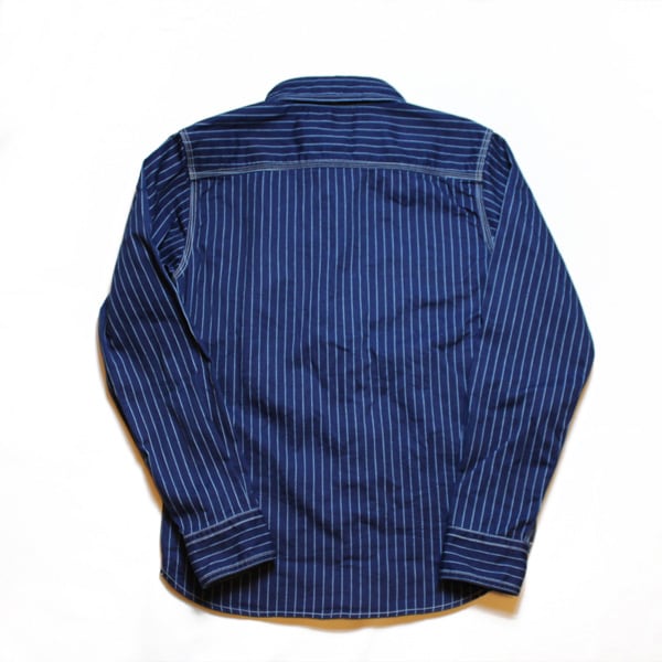 Ues（ウエス）】WABASH STRIPE WORK SHIRT ウォバッシュストライプ