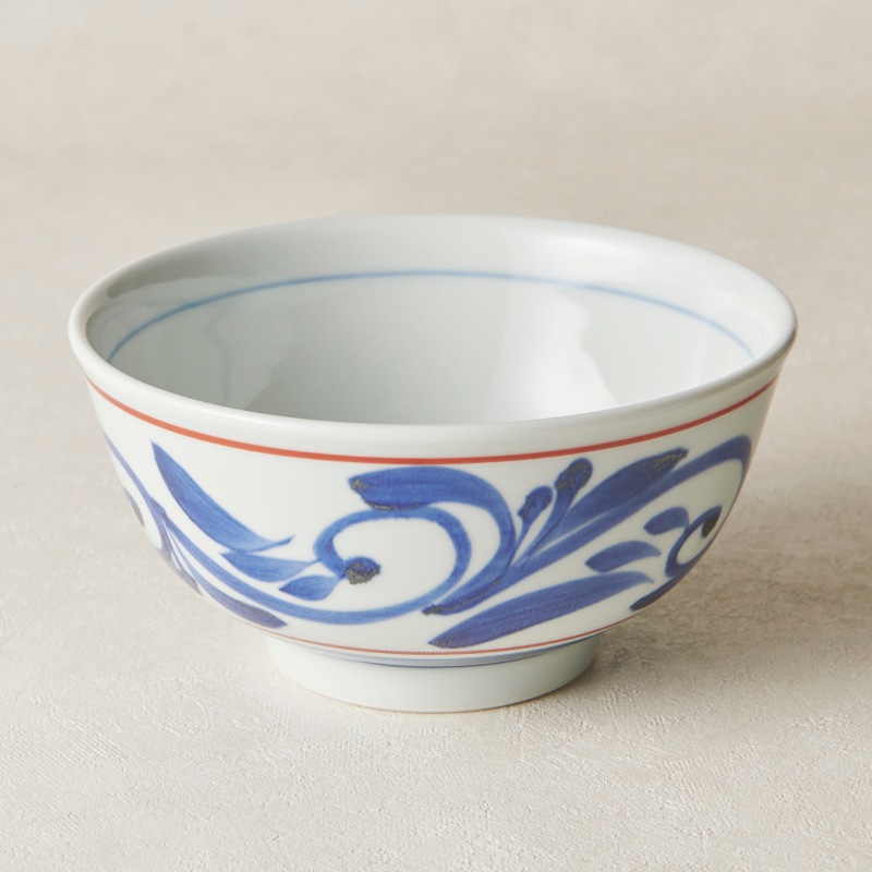 砥部焼 千山窯】反うどん鉢 赤線唐草 | タイプ別,どんぶり | 砥部焼