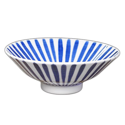 砥部焼 陽貴窯 平茶碗（十草）【和食器通販e-tobeyaki.com】