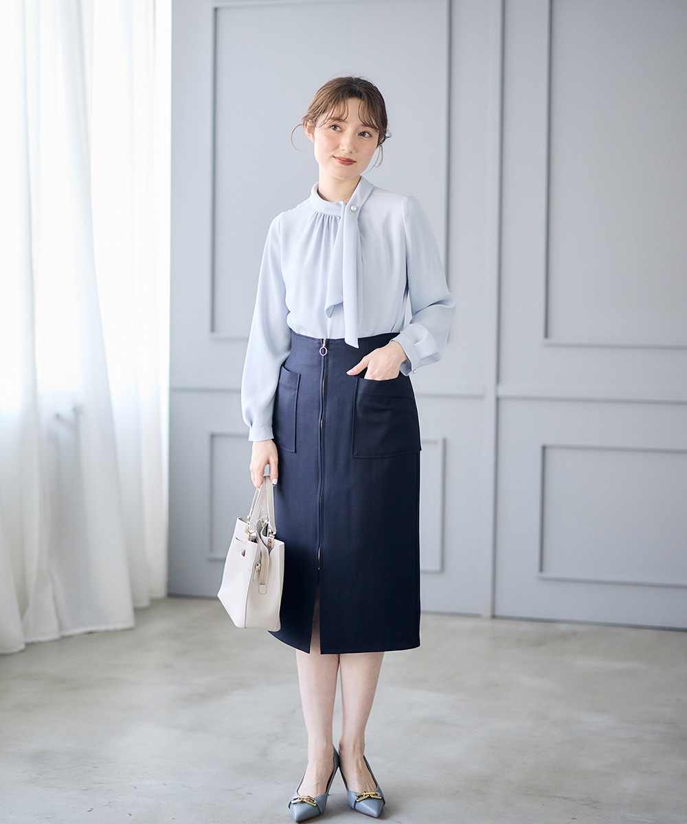 ソフトツイル両ポケタイトスカート - 12Twelve Agenda(トゥエルブ