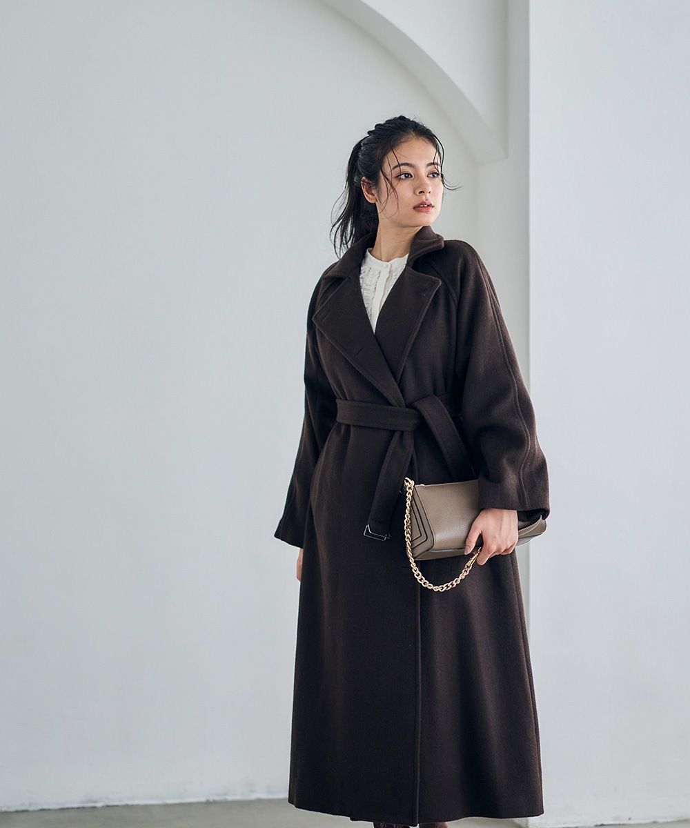 SALE】ウールベルテッドロングコート - 12Twelve Agenda(トゥエルブ